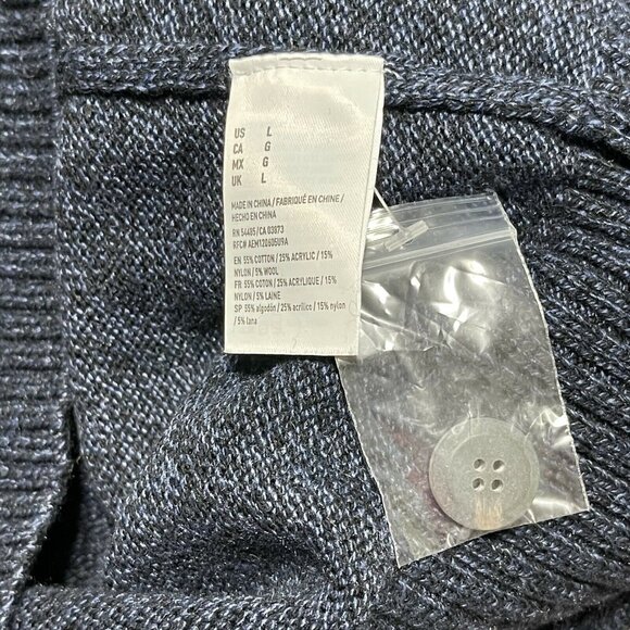 American Eagle Outfitters Mens Seriously Soft Navy Sweater Sz L New Without Tags - Picture 6 of 12